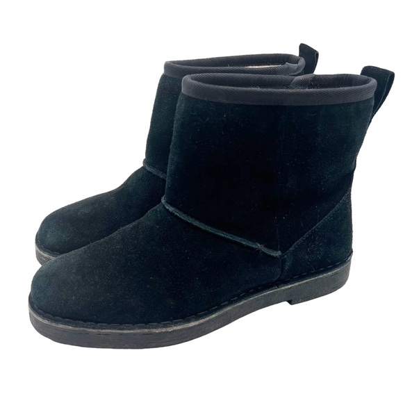 Clarks Shoes - Clarks Womens Drafty Day Black Suede Mid Calf Boots Size 8.5 Cushion Soft